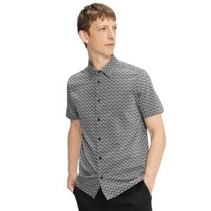 Ted Baker London, BORDUP Men ‘s shirt, Ted sz 4, size Large, short sleeve, EUC